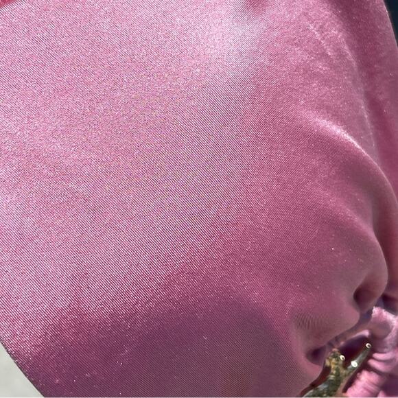 Anthropologie X L*Space  Swim Top Jasper Strapless Top Shiny Pink - Picture 13 of 14